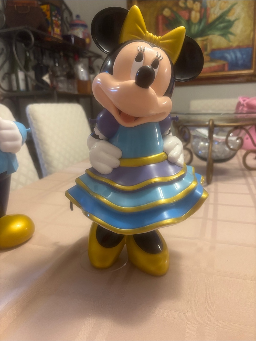 Walt Disney World 50th Anniversary Minnie Mouse figural water bottle,